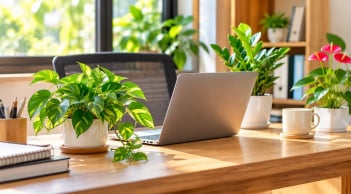 Lời khuyên cho người thích trồng cây phong thủy trên bàn làm việc