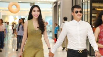 Thủy Tiên khoe đầm hàng hiệu, tình tứ bên ông xã Công Vinh sau tin đồn mang bầu lần 2.