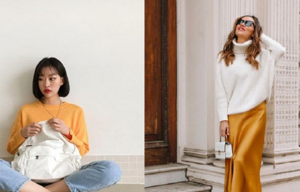 10 cách diện màu vàng thắp sáng style nhạt nhòa ngày đông giá lạnh
