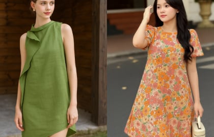 Thả dáng nhẹ nhàng ngày nắng cùng váy suông mát nhẹ: Bí quyết mặc đẹp cho nàng bận rộn