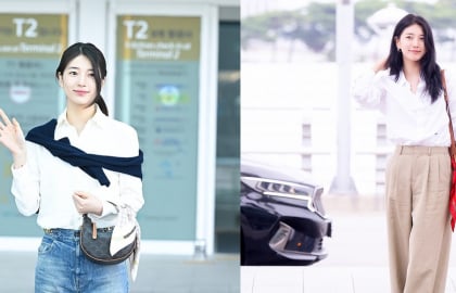 Suzy ăn diện đơn giản nhưng vẫn tạo nên hình ảnh đầy cuốn hút, sang chảnh