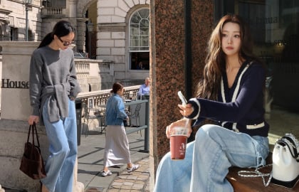 Gợi ý mix áo len và quần jeans đẹp bất bại mùa lạnh