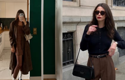 Cách diện trang phục màu nâu sang trọng, nhưng không hề 'dừ' của phụ nữ Pháp