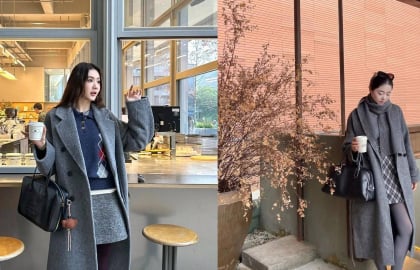 Sắc xám – gam màu sang trọng kín đáo, tối giản mà đẳng cấp. ,ùa đông này