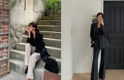Blazer và quần âu – bộ đôi tưởng quen mà chưa bao giờ cũ nơi công sở