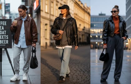 8 cách phối áo khoác da giúp trang phục mùa lạnh trẻ trung, không bị “một màu”