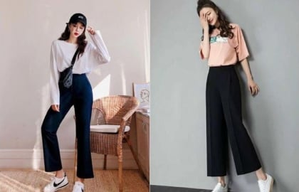 Ba kiểu giày phù hợp để phối cùng quần ống rộng mùa đông