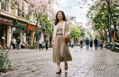 Xu hướng giày xuân 2026: Giày nâu vượt mặt giày trắng, mặc với quần hay váy đều thanh lịch
