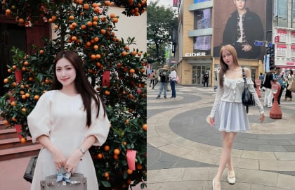 Phong cách ngọt ngào của Hòa Minzy qua loạt trang phục tông sáng