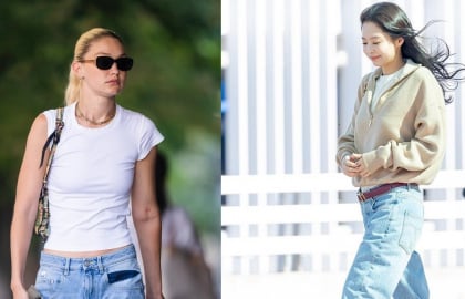 Quần jeans cạp trễ quay lại đường đua thời trang năm 2026