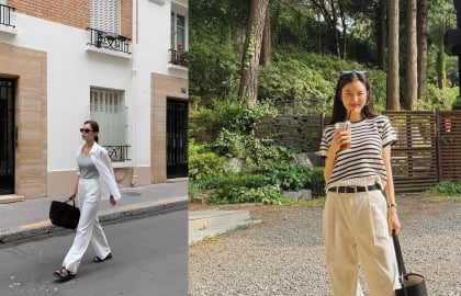 Quần trắng trở lại mạnh mẽ trong tủ đồ mùa hè