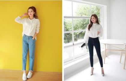 4 kiểu áo “chân ái” khi mặc quần jeans đi làm: đơn giản nhưng vẫn ghi điểm thanh lịch