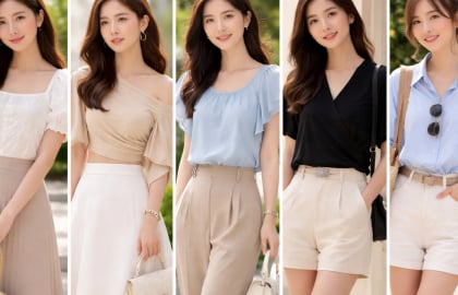5 kiểu áo mùa Hè giúp che bắp tay khéo léo, mặc lên nhìn gọn gàng hơn hẳn