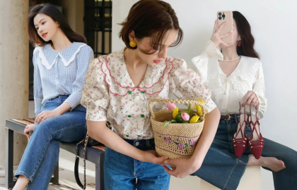 Sơ mi cổ Peter Pan: Item “trẻ hóa” phong cách được yêu thích trở lại