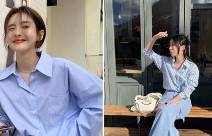 Xanh nhạt lên ngôi: Gợi ý phối đồ công sở thanh lịch, tinh tế mà vẫn trẻ trung