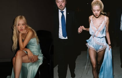 Rosé và loạt công thức diện đồ lụa khiến xu hướng này “hot” trở lại