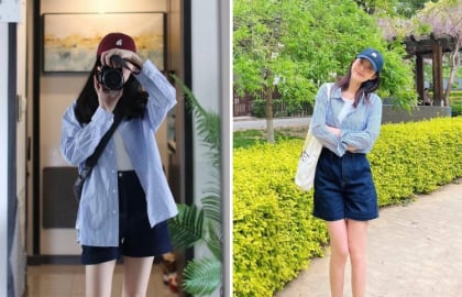 Xanh nhạt – gam màu tinh giản giúp outfit công sở mùa hè trông nhẹ nhàng mà vẫn sang