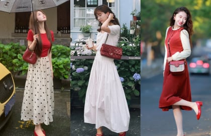 Giày ballet đỏ: điểm nhấn nhỏ nhưng đủ làm thay đổi cả outfit