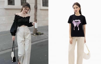 Chiếc áo đen cơ bản nhưng lại là món đồ giúp nàng công sở mặc đẹp suốt tuần