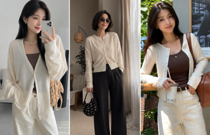 Cardigan mỏng – món đồ công sở được yêu thích nhờ sự thanh lịch và tính ứng dụng cao
