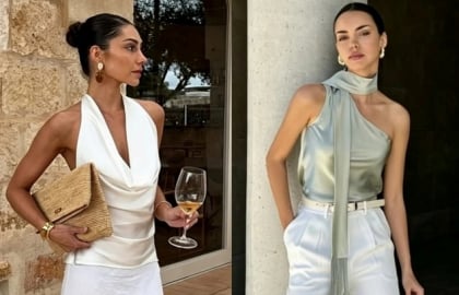 Áo satin cổ đổ – thiết kế tối giản đang được yêu thích bởi những tín đồ thời trang thanh lịch