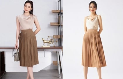 Tông nâu nhạt – bảng màu tối giản giúp mọi set đồ trở nên sang trọng và cuốn hút hơn