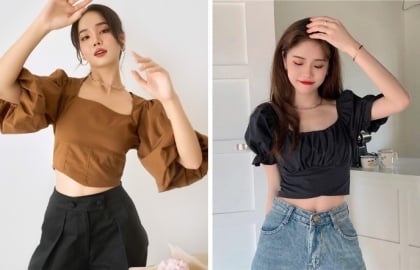 Áo tay bồng trở lại mạnh mẽ, chinh phục từ công sở đến phong cách dạo phố