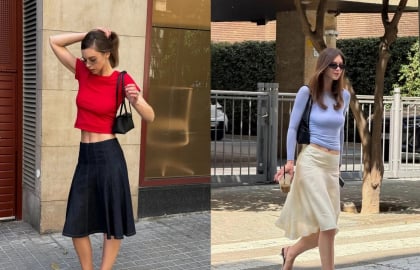 Chân váy midi trở thành món đồ được yêu thích mùa hè, giúp phụ nữ ngoài 30 thêm thanh lịch và cuốn hút