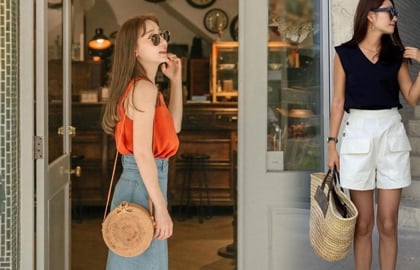 Túi cói - món phụ kiện mùa hè giúp mọi bản phối trở nên thanh lịch và cuốn hút