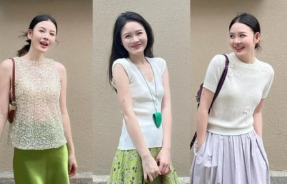 Đừng chỉ mặc trắng và đen, thêm một gam màu nổi là đủ giúp trang phục mùa hè trở nên cuốn hút