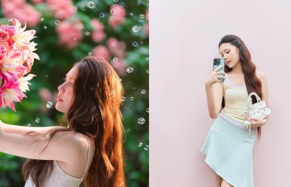 Con gái út Quyền Linh gây sốt với phong cách thời trang trẻ trung, dễ mặc
