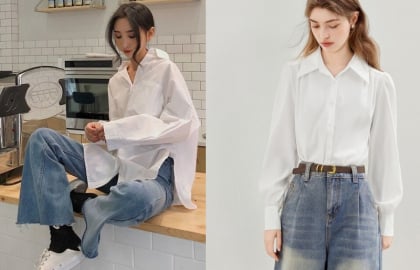 Sơ mi trắng – Món đồ cơ bản nhưng có thể biến hóa với đủ phong cách thời trang