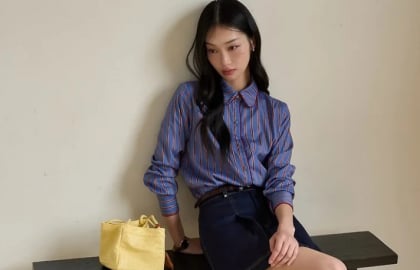 Kẻ sọc đa sắc trở thành điểm nhấn nổi bật trong tủ đồ mùa Hè