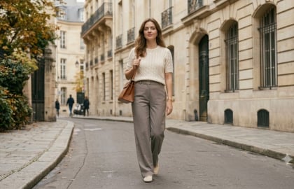 4 công thức phối áo dệt kim theo phong cách old money, đi làm hay xuống phố đều thanh lịch
