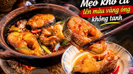 Mẹo kho cá lên màu vàng óng, không tanh