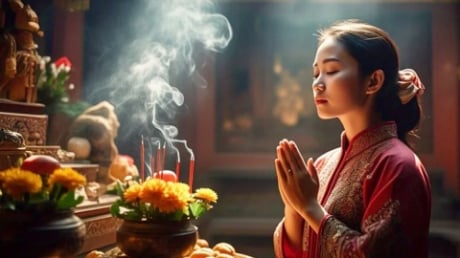 3 khung giờ đẹp nhất để thắp hương ngày Rằm, phúc lộc tăng đều