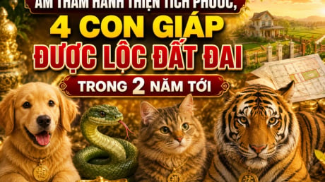 Âm thầm hành thiện tích phước, 4 con giáp được lộc đất đai trong 2 năm tới