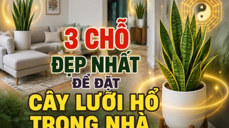 3 chỗ đẹp nhất để đặt cây lưỡi hổ trong nhà