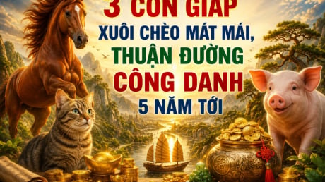 3 con giáp xuôi chèo mát mái, thuận đường công danh 5 năm tới