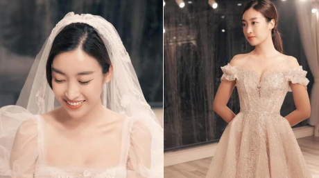Đỗ Mỹ Linh lộ loạt ảnh đi thử váy cưới giữa tin đồn hẹn hò con trai bầu Hiển
