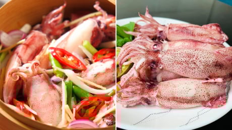 Làm đúng việc này khi hấp mực, đảm bảo mực căng mọng, không tanh, không bị tróc da