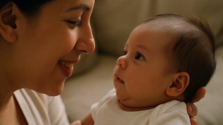 3 hành động nhỏ xíu của trẻ sơ sinh khiến mẹ “tan chảy”: Con đang nói con yêu mẹ đấy