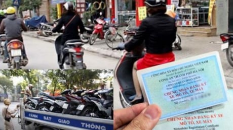 Kể từ tháng 5/2025: Không có đăng ký xe máy vừa bị phạt tiền, vừa tịnh thu xe có đúng không?