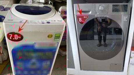 Máy giặt ghi 7kg, 8kg, 10kg là khối lượng quần áo khô hay ướt? Ý nghĩa thật của con số này, ít người biết
