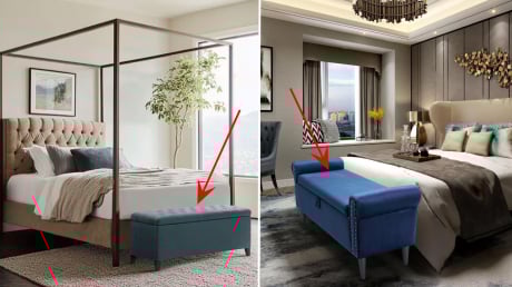 4 công dụng của chiếc ghế đặt ở cuối giường khách sạn