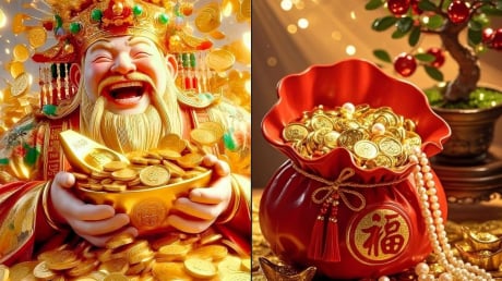 Top 4 tuổi Vận May Ào Ạt, Bội thu Tài lộc, Thần Tài gọi tên từ 15/6, Sự nghiệp lên hương, Giàu nứt vách