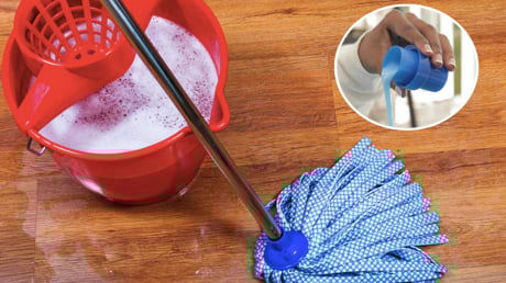 Lau nhà nhớ thêm thứ này vào nước, sàn nhờ ít bám bụi, cả tuần vẫn sạch bong