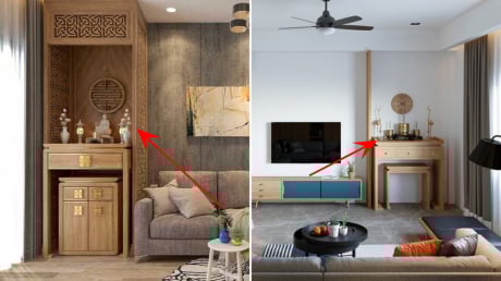 Vị trí tốt nhất đặt bàn thờ ở nhà chung cư, chọn đúng để gia đạo an yên, gia chủ hứng lộc tiền tài