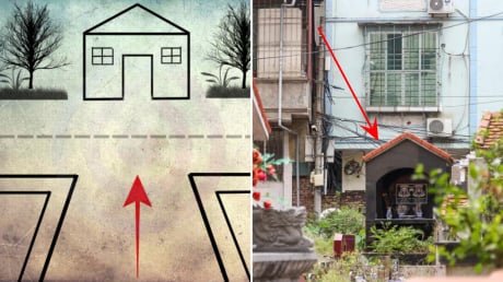 Làm quần quật quanh năm vẫn túng thiếu, xem ngay cửa nhà có nhìn thẳng ra 4 hướng này không