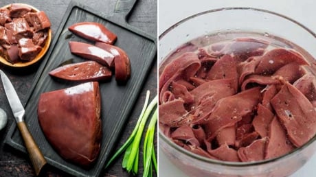 Rửa gan lợn với loại nước này, khử sạch độc tố và mùi tanh